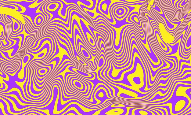 Vector background of wavy lines and stripes of two contrasting colors abstract vector texture for printing textiles wallpaper