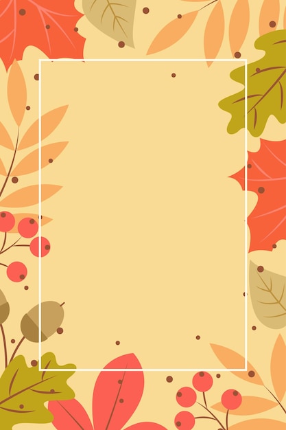 Vector background with autumn leaves colorful autumn banner with fallen leaves and yellowed foliage