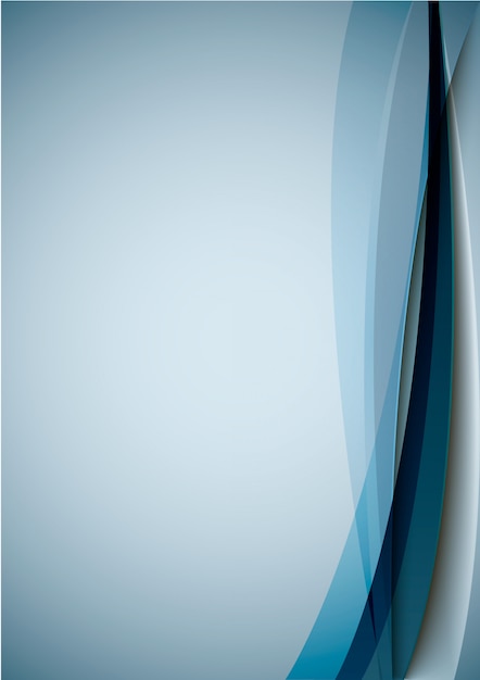 Vector background with blue curve line.