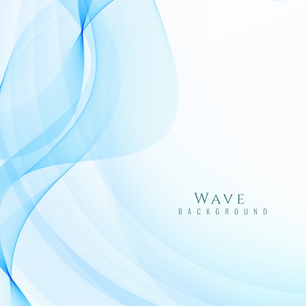 Background with blue wavy shapes