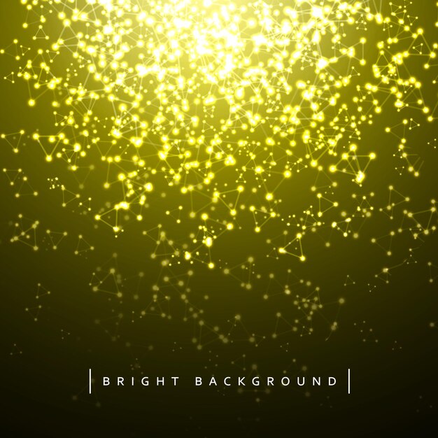 Background with bright light sparkles effect. Glitter decorative element. vector illustration