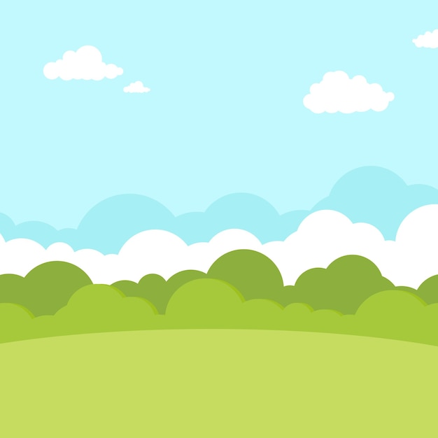 background with bushes in green tones