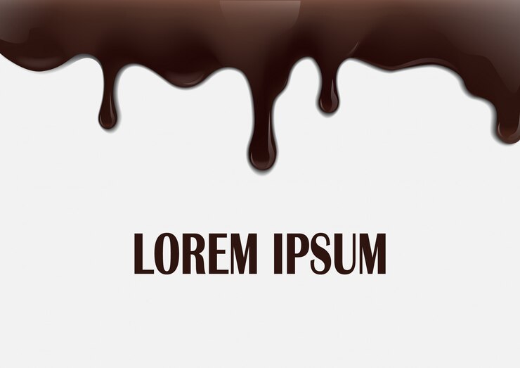 Vector background with chocolatedripping