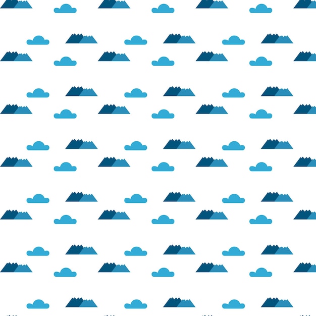 Background with clouds and mountains