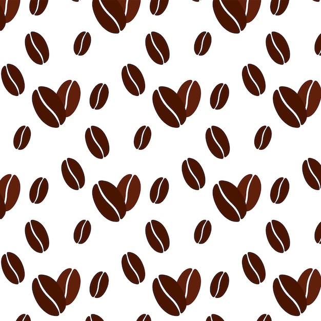 Background with coffee beans Vector illustration