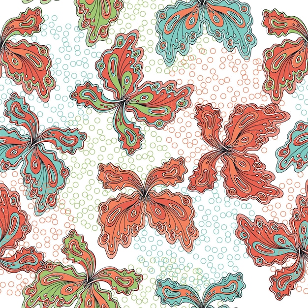 Background with colorful butterflies. High quality for your design.