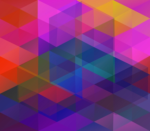 Background with colorful triangles