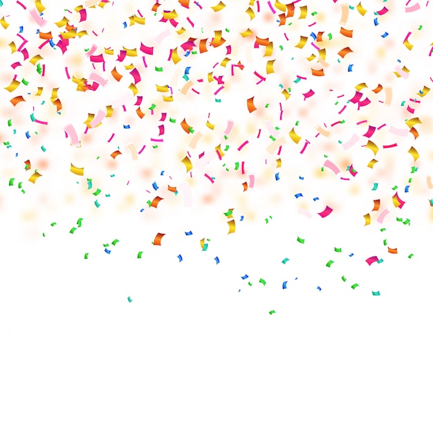 Background with confetti.