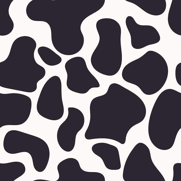 Vector background with cow pattern