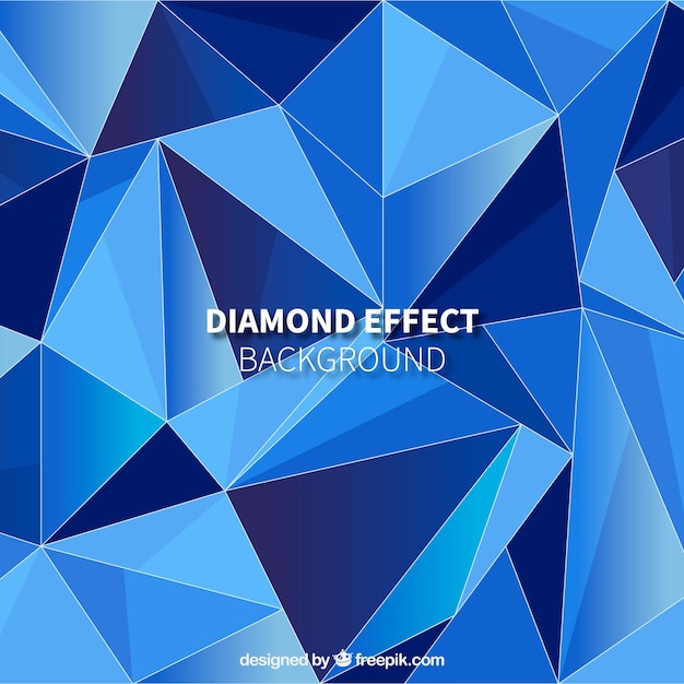 Background with diamond effect in blue tones