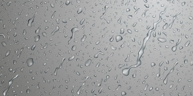 Vector background with drops and streaks of water