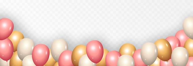 Фон с праздничными шарами вектор шары праздник день рождения шары png