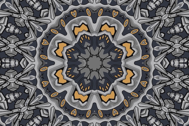 Фон с геометрическими элементами Винтажный цветочный орнамент