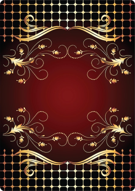 background with golden ornament for various design artwork