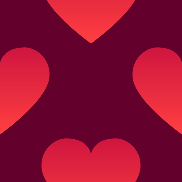 Vector background with hearts