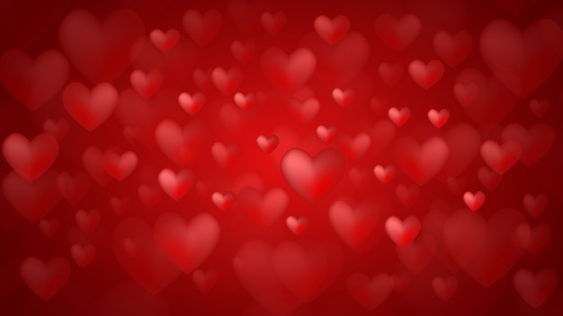 Vector background with hearts