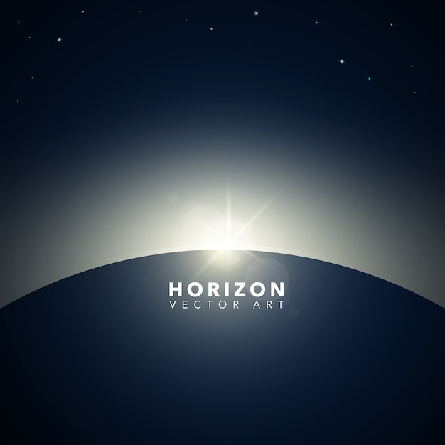 Background with horizon design