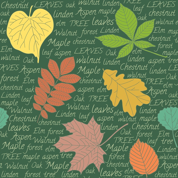 Background with leaves