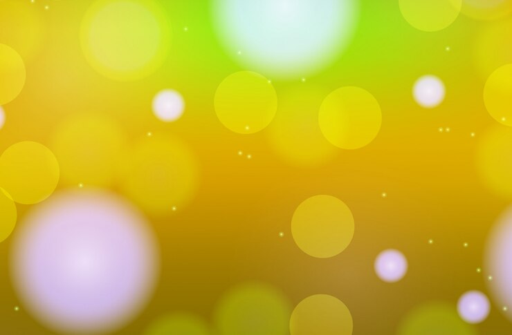 Vector background with lights on yellow