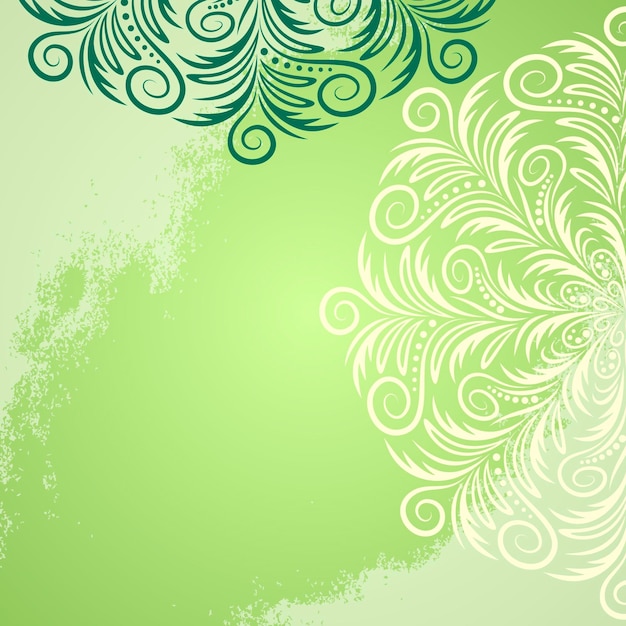 Vector background with a medallion