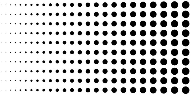 Background with monochrome different dotted texture Vector icon polka dot pattern template