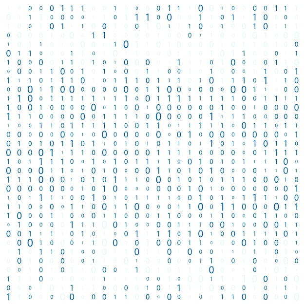 画面上の数字の背景バイナリコードゼロマトリックスバナーパターン壁紙
