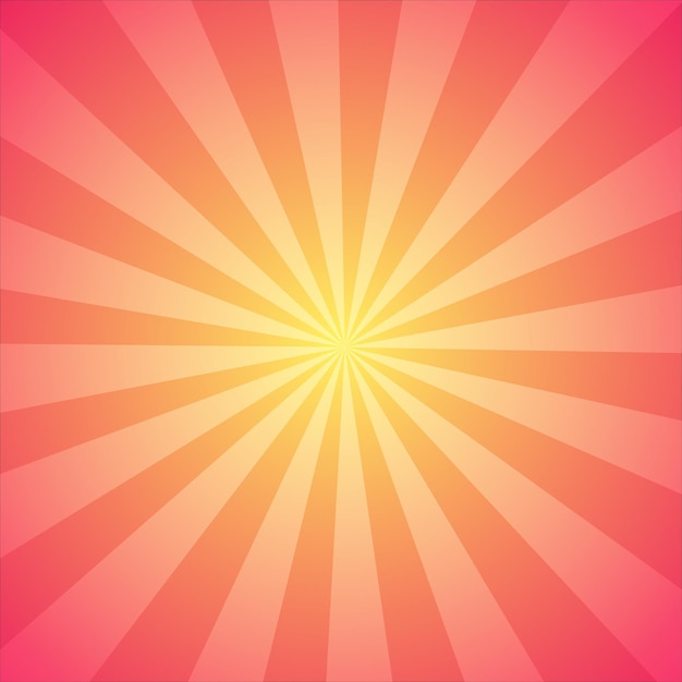 Vector background with peachy burst