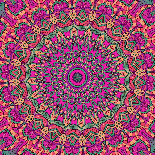 Background with a pink mandala pattern background