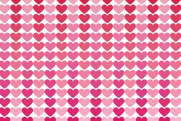Фон с розовыми и красными сердцами случайные и прямые сердца абстрактный фон с сердцем
