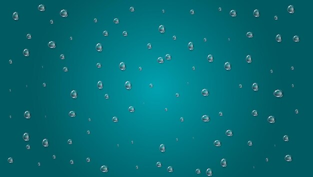 Vector background with realistic water drops