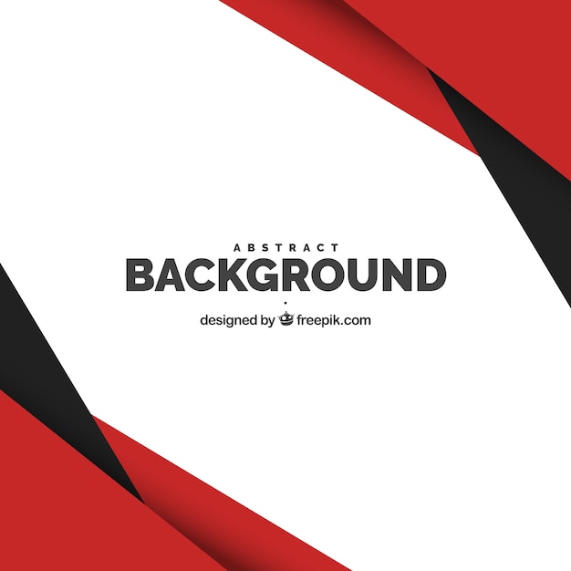 Background with red and black shapes