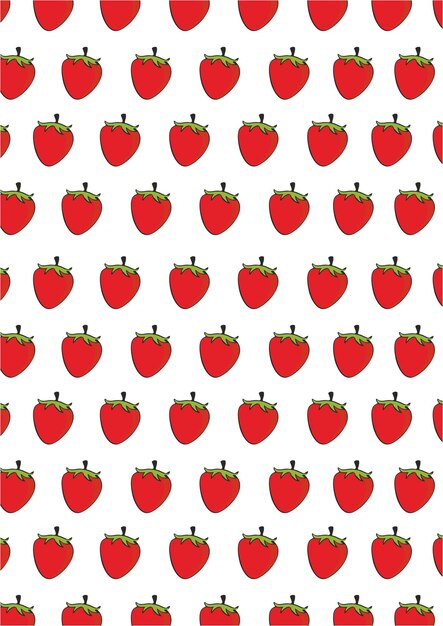 background with repetition of fresh red berries fruit background