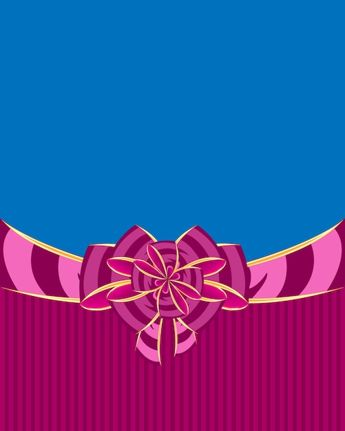 Background with rose bow