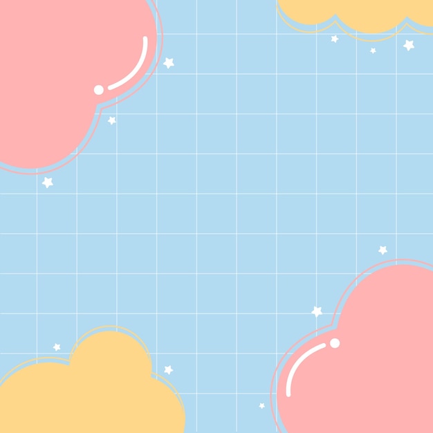 Vector background with stars and hearts vector