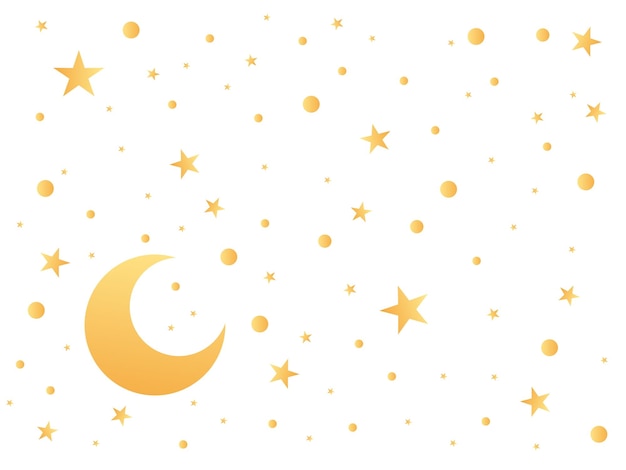 background with stars and moon