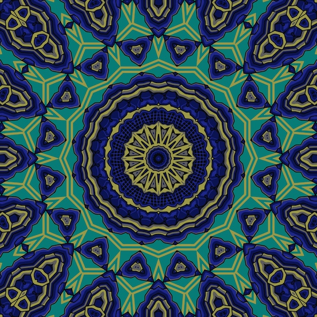 Background with a symmetrical colorful pattern indian pattern oriental pattern