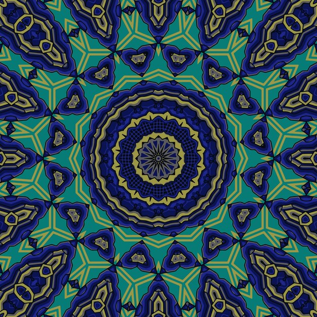 Background with a symmetrical colorful pattern indian pattern oriental pattern