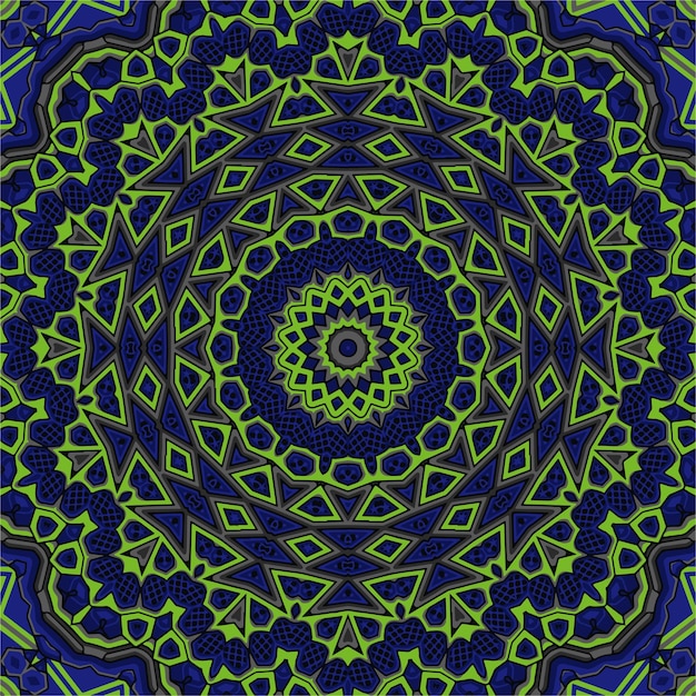 Background with a symmetrical colorful pattern indian pattern