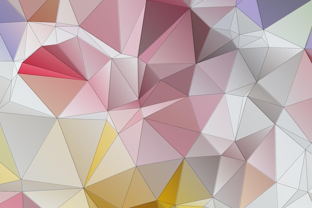 Sfondo con motivo a triangolo in full multi color low poly