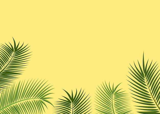 Background with tropical leaves