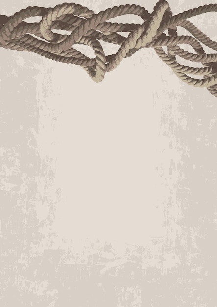 Vector background with twisted rope