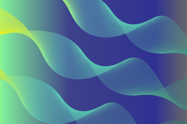 Vector background with waves