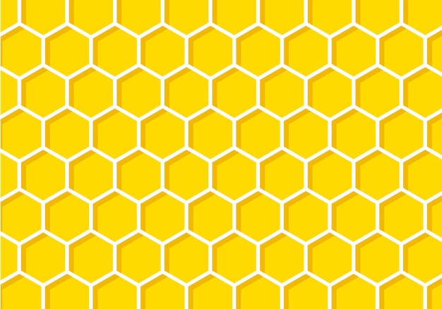 Background with yellow honeycomb. vector illustration honeycomb pattern