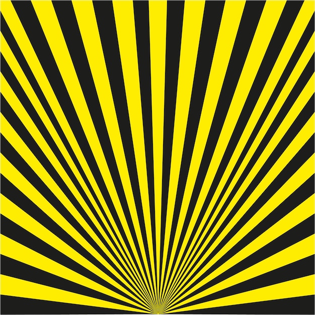 Background of yellow black rays