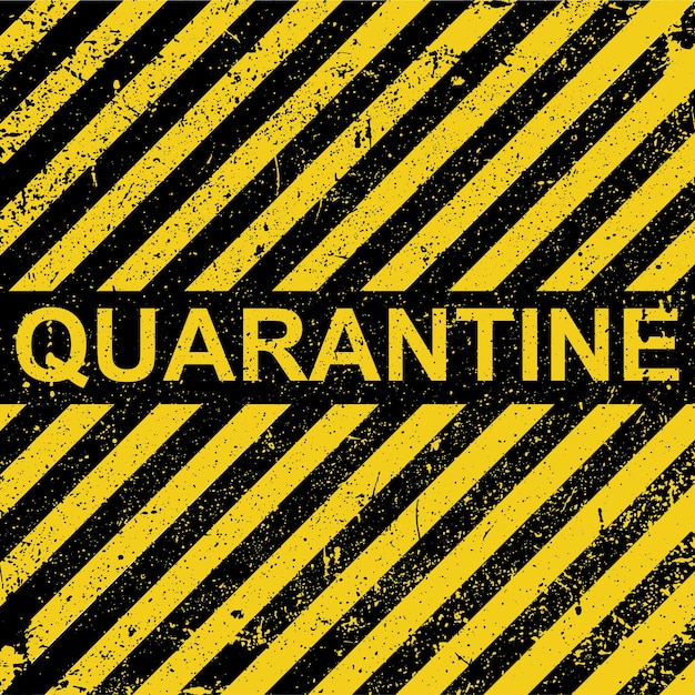 Vector background yellow and black stripes sign symbol quarantine zone stop