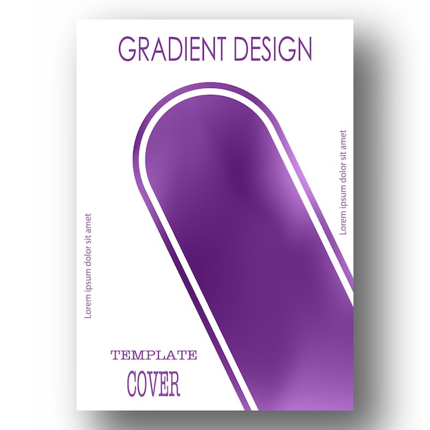 Vettore sfondi con un gradiente colorato layout per la copertina catalogo brochure e idea di design creativo