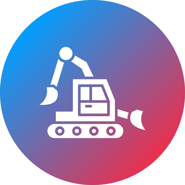 Backhoe icon vector image Can be used for Construction Tools