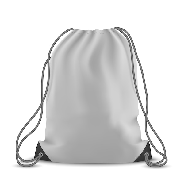 Vector backpack bag isolated