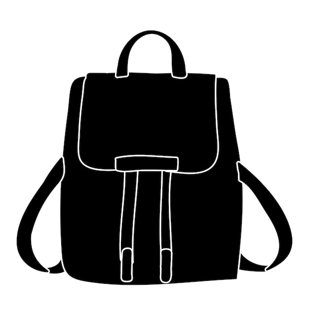 backpack black silhouette