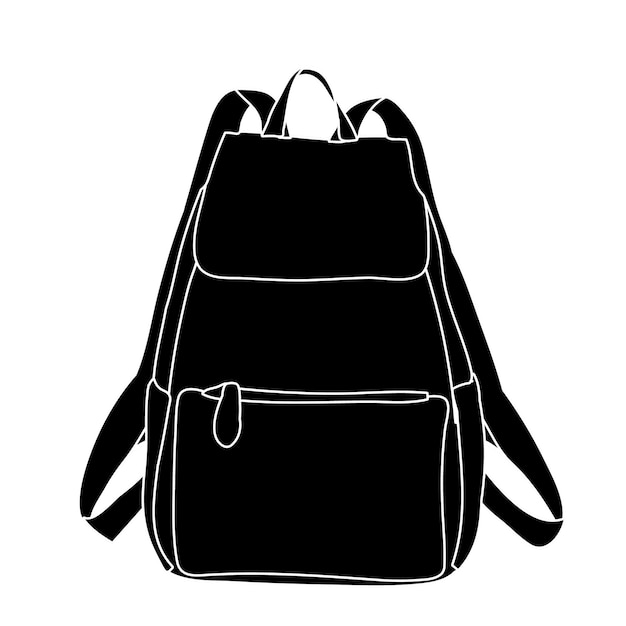 backpack black silhouette